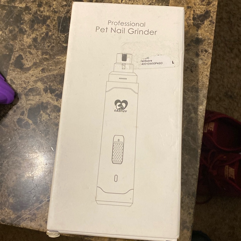 It’s a brand new pet nail grinder